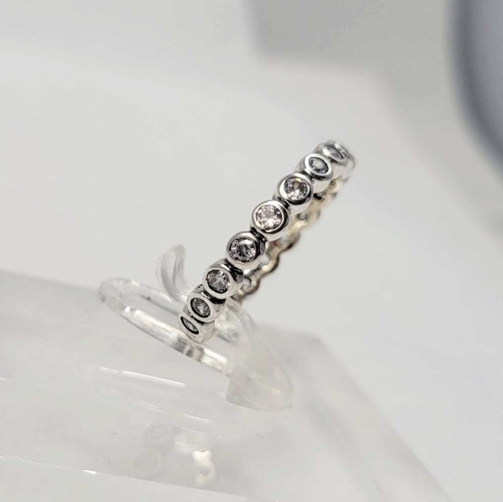 Sterling Silver Eternity Band - Picture 9 of 17